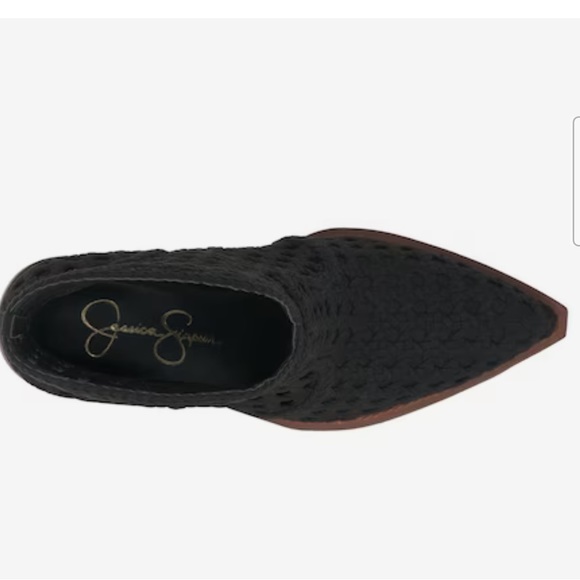 Jessica Simpson Lukkah Booties Black Woven 8.5M - Picture 3 of 14